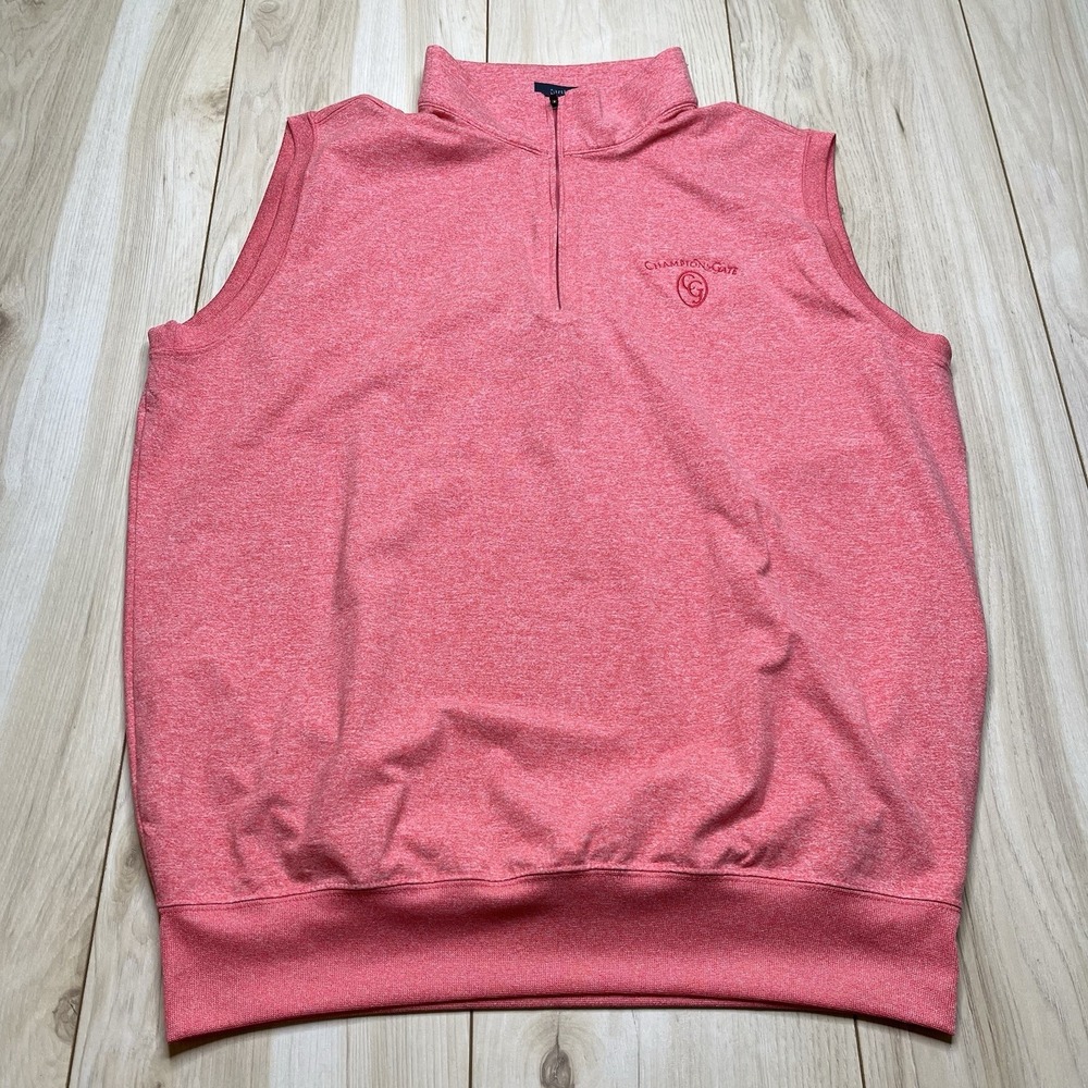 Turtleson CHAMPIONS GATE Golf Vest Performance 1/4 Zip Mens Medium